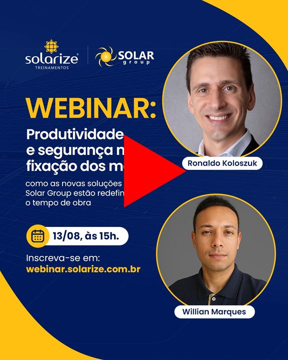 Webinar: produtividade e segurança na fixação dos módulos